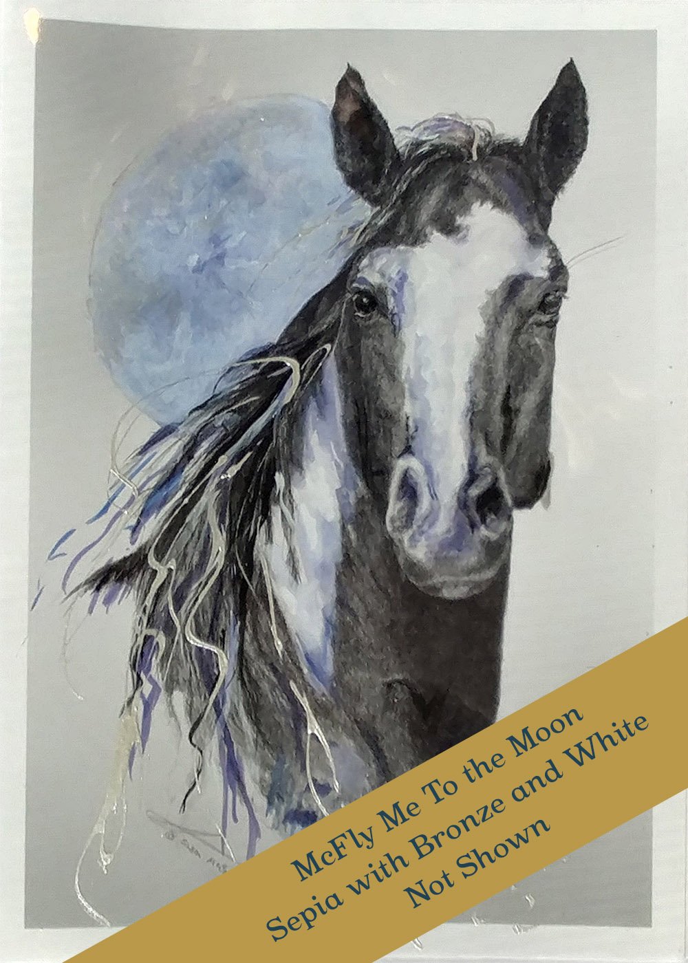 McFly Me to the Moon - Sepia with Bronze and White